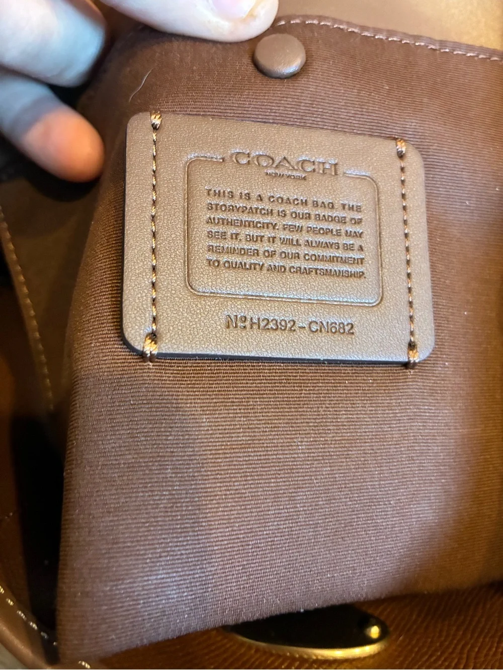 Coach Brown Signature Snowflake Tote and Zip Wristlet Set